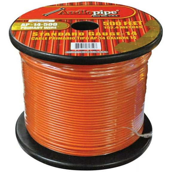 Nippon AP14500OR 500 ft. 14 Gauge Primary Wire, Orange
