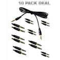 thumbnail image 1 of Nippon America 10 Pack 6' 3.5Mm Auxilary Cord Male Gold Car Aux Stereo Audio Cable Pc Ipod Mp3 Electronic_Cable, 1 of 3