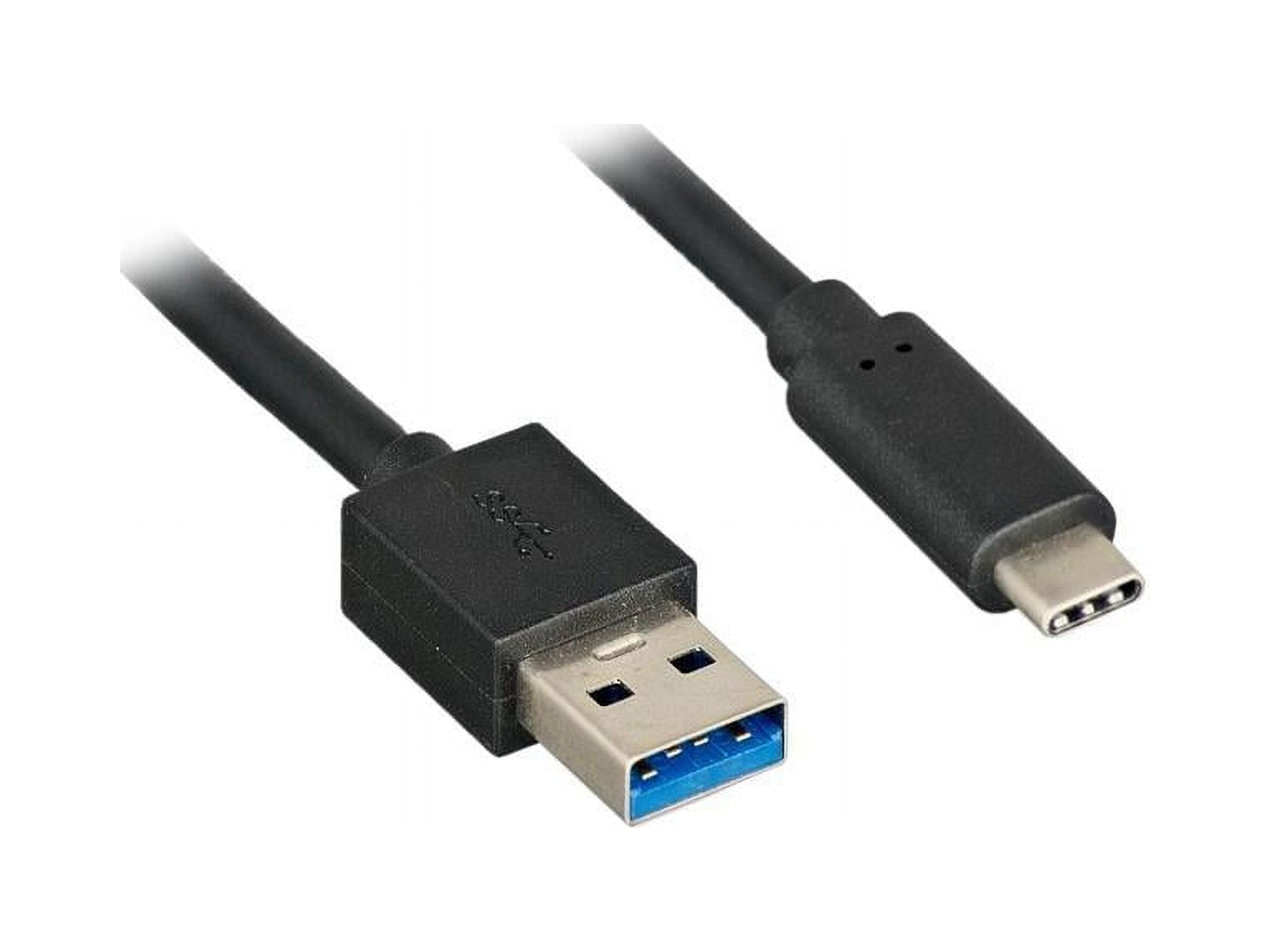 Nippon Labs 10ft. USB Type C 3.1 Gen 2 Male to Type A Male Cable 28AWG+24AWG, 10Gbps, 3A, Gold plated connectors - Black USB Type-C to A Cable 20USB3-10CMAM-G