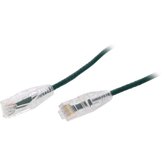 Nippon Labs 28 AWG Snagless Ultra Slim Cat6 Ethernet Patch Cable - Network Internet Cord - 20ft, Green (SLCAT6-28-20GN)