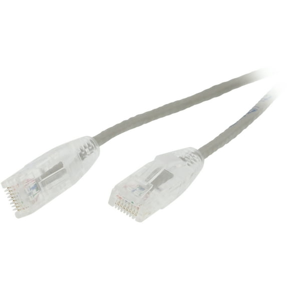 Nippon Labs 28 AWG Snagless Ultra Slim Cat6 Ethernet Patch Cable - Network Internet Cord - 6ft, Gray (SLCAT6-28-6GY)