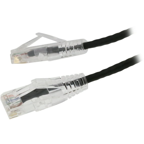 Nippon Labs 28 AWG Snagless Ultra Slim Cat6 Ethernet Patch Cable - Network Internet Cord - RJ45, Stranded, 550Mhz, UTP, - 25ft, Black