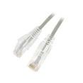 thumbnail image 1 of Nippon Labs 28 AWG Snagless Ultra Slim Cat6  Ethernet Patch Cable - Network Internet Cord - RJ45, Stranded, 550Mhz, UTP, - 3ft, Gray, 1 of 2