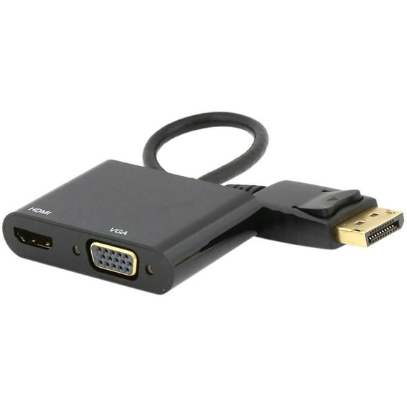 Nippon Labs 30DP-HMVG2-4K DisplayPort 1.2 to HDMI / VGA Travel Adapter Converter, 4K Ready, 2-in-1 DisplayPort to HDMI or VGA