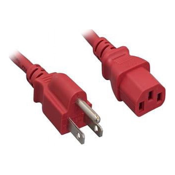 Nippon Labs 30POW-10W1-01202-RD 2 ft. 18AWG Standard Power Cord, Red