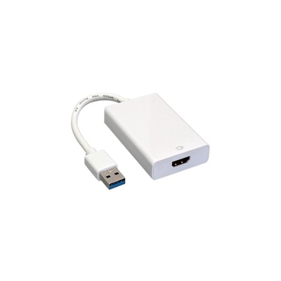 Nippon Labs 30U3-HM200 USB 3.0 A Male to HDMI Converter, White Color