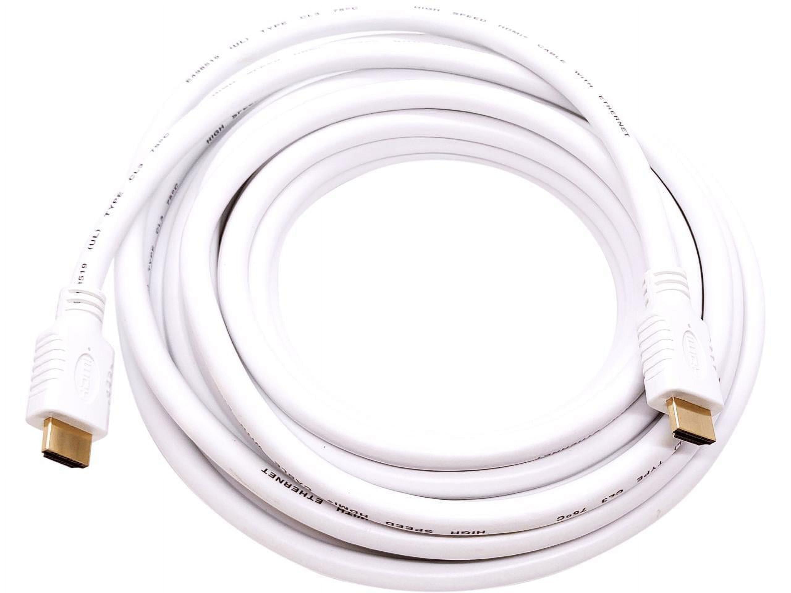 Nippon Labs 4K HDMI Cable 20 ft. - White HDMI 2.0 Cable, Supports 1080p, 3D, 2160p, 4K 60Hz, HDR, ARC, 18Gbps, CL3 for in-Wall Installation, 28AWG HDMI Cord for Most of HDMI Devices