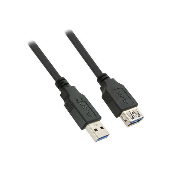 Nippon Labs 50USB3-AAF-10-BK Black USB 3.0 A Male to A Female Extension Cable