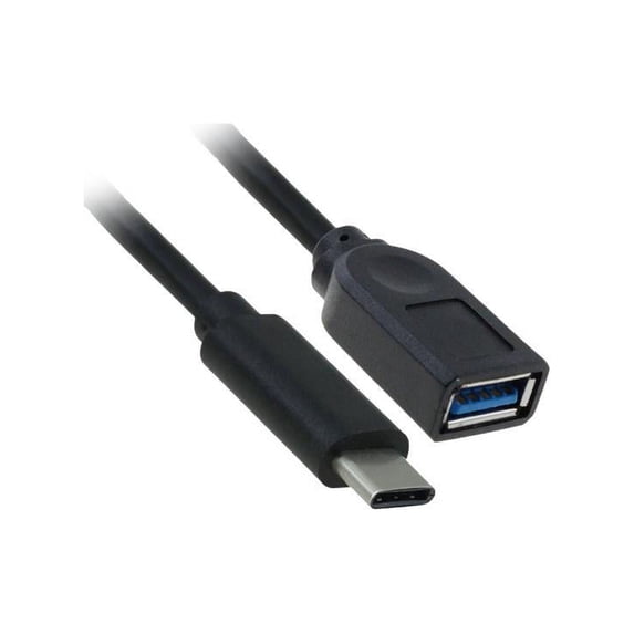 Nippon Labs (50USB3-CM-AF-1.5), 1.5 ft. Black USB 3.2 Gen 1 Type-C to USB 3.0 A Female OTG Host Cable Adapter Converter