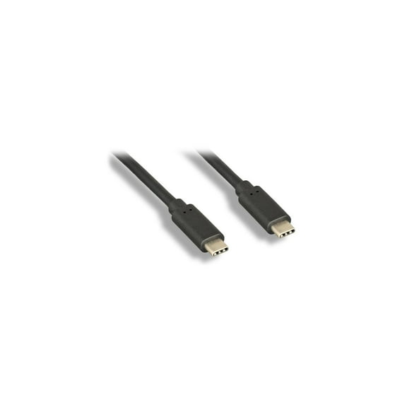 Nippon Labs 6.6ft. USB Type C 3.1 Gen 2 Male to Male Cable, 10G, 3A, BLACK Type-C cable, 2 Meters 30C-10UC-32CC1-2