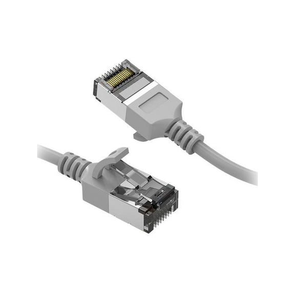 Nippon Labs 60CAT8-5-30GY 5 ft. Cat.8 U/FTP Slim Ethernet Network Cable Gray 30AWG - Latest 40Gbps 2000Mhz RJ45 Patch Cord