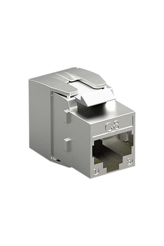 60CAT8-KEY Cat.8 RJ45 Tool-Less Shielded Keystone Jack