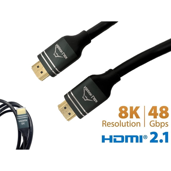 Nippon Labs 8K HDMI Cable 3ft. HDMI 2.1 Cable Real 8K, High Speed 48Gbps 8K(7680x4320)@60Hz, 4K@120Hz Dolby Vision, HDCP 2.2, 4:4:4 HDR, eARC Compatible with Apple TV, Samsung QLED TV - HDMI-8K-3