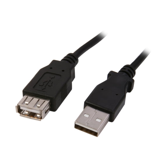 Nippon Labs Black 6 ft. USB cable A/Male to A/Female extension USB 6ft ...