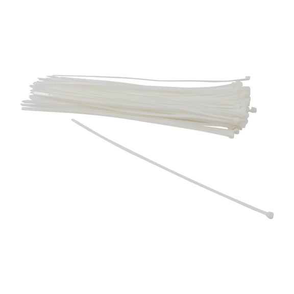 Nippon Labs CT-12S-NA Nippon Labs 12" Standard Cable Ties Natural Color 100pcs/Bag