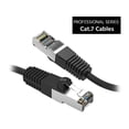 thumbnail image 1 of Nippon Labs Cat7 Shielded (SSTP) 600MHz Ethernet Network Booted Cable, 26AWG 1 Feet Gigabit LAN Network Cable RJ45 High Speed Patch Cable, Black, 60CAT7-1BK, 1 of 3