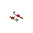 thumbnail image 1 of Nippon Labs Cat8 RJ45 1ft Ethernet Patch Internet Network LAN Cable, In/Outdoor, 26AWG, Shielded Latest 40Gbps 2000MHz, Weatherproof S/ftP -in Wall, Outdoor for Gaming/Router/Modem/PC/Switch (Red), 1 of 2