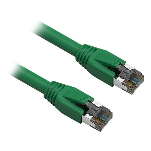 Nippon Labs Cat8 RJ45 50FT Ethernet Patch Internet Network LAN Cable, Indoor/Outdoor, 24AWG, Shielded Latest 40Gbps 2000Mhz, Weatherproof S/FTP for Router, PS4, PS5, Xbox, PoE, Switch, Modem (Green)