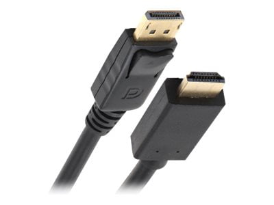 Nippon Labs DP-HDMI-6 6 ft. DisplayPort to HDMI Converter Cable Supporting VR / 3D / 4K, Black - DP to HDMI Adapter - (M/M)