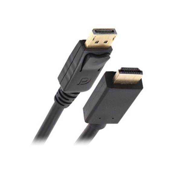 Nippon Labs DP-HDMI-6 6 ft. DisplayPort to HDMI Converter Cable Supporting VR / 3D / 4K, Black - DP to HDMI Adapter - (M/M)