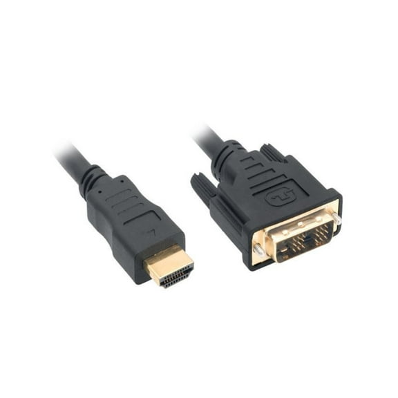 Nippon Labs DVI 5 HDMI 15 ft. HDMI Male to DVI-D Adapter Cable with Gold-plated Connector, Black