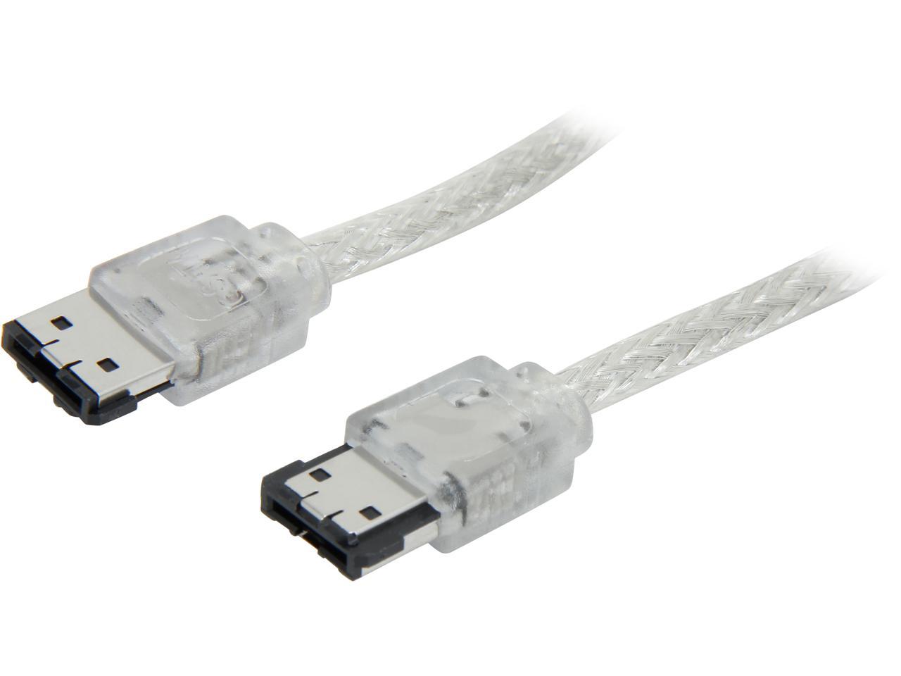 Nippon Labs ESATA3-EXS-3-llSL 3 ft. eSATA III(Type I) Male to Male Cable, Silver - image 1 of 3