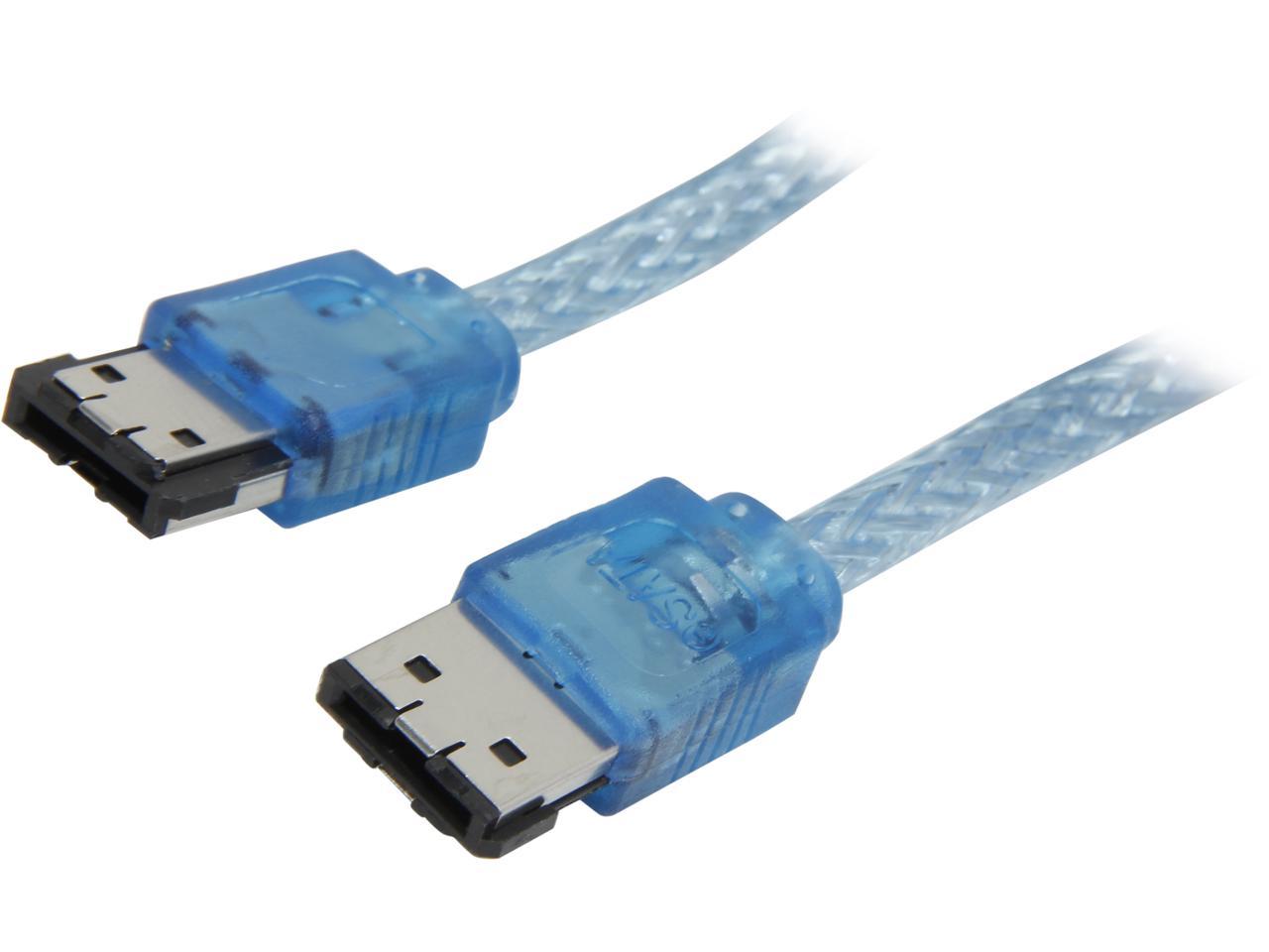 Nippon Labs ESATA3-R-6-ll-BU 6 ft. eSATA III(Type I) Male to Male Cable, Blue - image 1 of 3