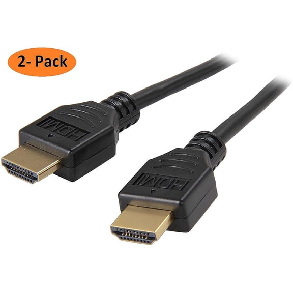 Nippon Labs HDMI-HS-15-2P 15 ft. HDMI 2.0 Cable, High-Speed HDTV Cable, Supports Ethernet, 3D, 4K and Audio Return, 2 Pack, 15 Feet