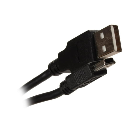 Nippon Labs MINIUSB-10 10 ft. USB 2.0 Type A Male to USB Type B Adapter Male Cable, Black