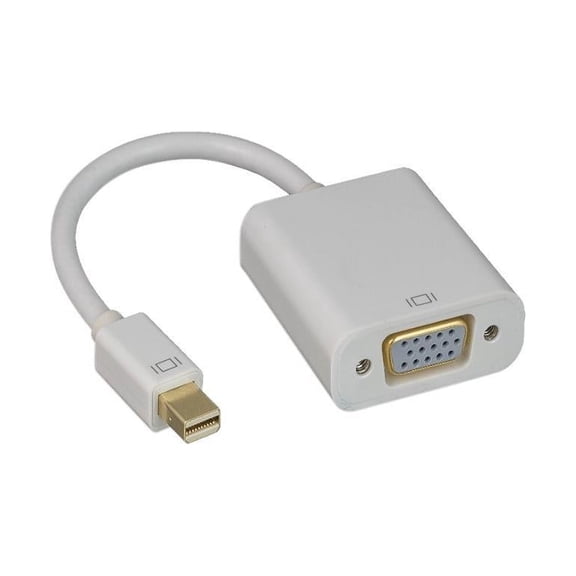 Nippon Labs Mini DisplayPort To VGA Adapter, 1920x1200@60Hz, White Mini Dp to VGA, Converter, 30DP-MDP-VGA