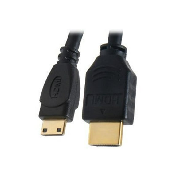 Nippon Labs Premium 3 ft. HDMI to mini HDMI cable with metal hood & gold-plated connectors 3ft Model MHDMI-3 3 feet