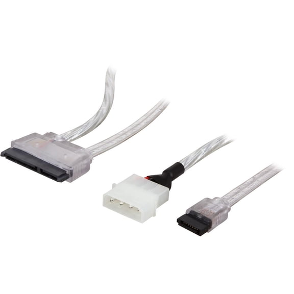 Nippon Labs SATA-COMBO-1.5SL 1.5 ft. SATA Data and Power Combo Cable Silver 1.5 feet- OEM