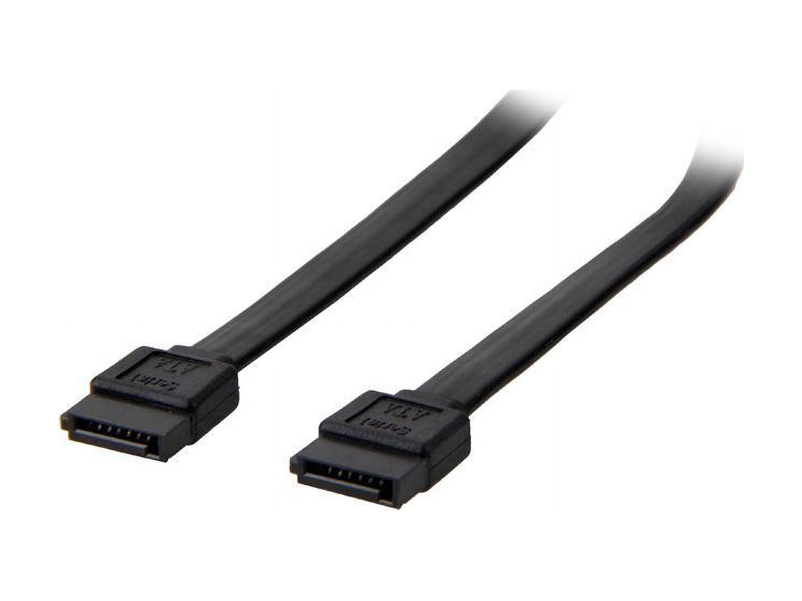 Nippon Labs SATA3-1.5FT-BK-10P 1.5 ft. SATA III Male to Male Cable, Black - 10 Packs