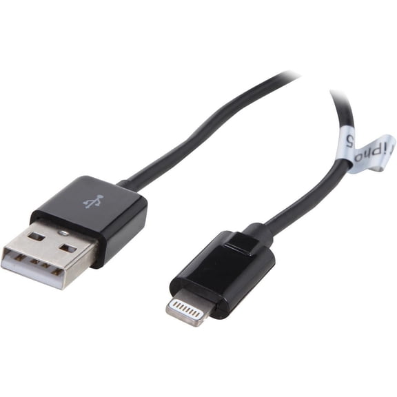 Nippon Labs USB-LI-3BK 3 ft. MFi Certified Black Apple 8-pin Lightning Connector to USB 3ft Cable for Apple iPhone5, iPad4, iPad Mini, iPod Touch 5th Gen, iPod Nano 7th Gen - Charge and Sync Cable 3 f