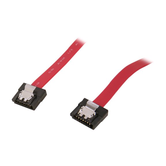 Nippon Labs Ultra Thin Premium SATA II Cable 1M (3.28 ft.) Mini SATA Cable with Locking Latch SATA 2 for SATA I and SATA II Hard Drive 3.28ft Model SATA-1-MINI 3.28 feet