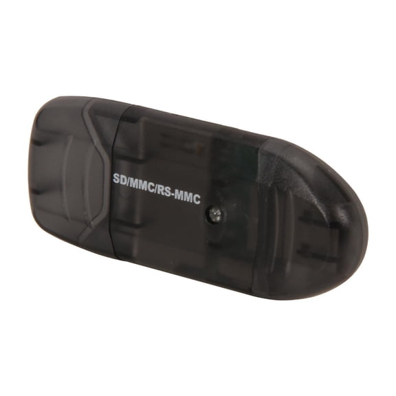 Nippon Labs VCR-339-BK Black USB 2.0 Supports SDHC/ SD/ MMC II/ RS MMC/ Ultra II SD/ Extreme SD/ Extreme III SD/ *MiniSD/ *MMC Micro/ *Micro SD Memory Card Reader