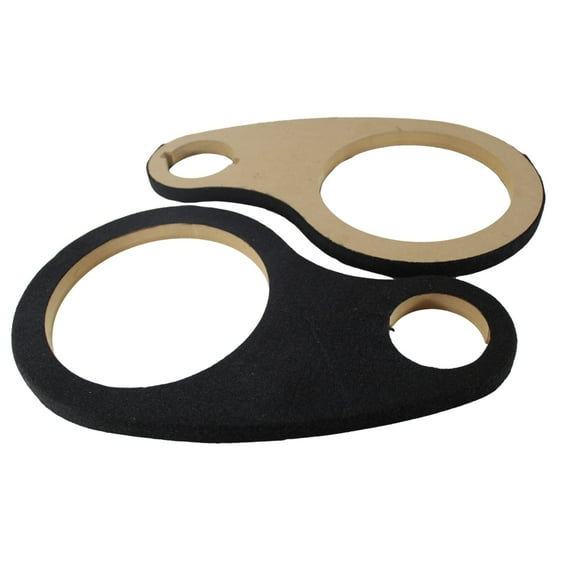Installation Solution RING8CTW 8″ Speaker & 2-7/8″ Tweeter Carpeted Spacer Rings – 3/4″ MDF Extension (Pair) Car Audio Speaker Mount Adapters