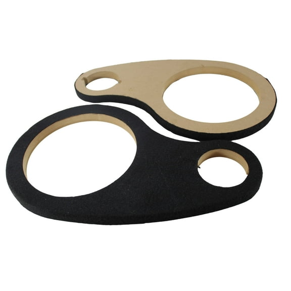 Installation Solution RING8CTW 8 Speaker & 2-7/8 Tweeter Carpeted Spacer Rings 3/4 MDF Extension (Pair) Car Audio Speaker Mount Adapters