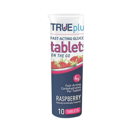 TRUEplus Glucose Chewable Tablet P1H01RS-10 1 Bottle, 10 per Bottle