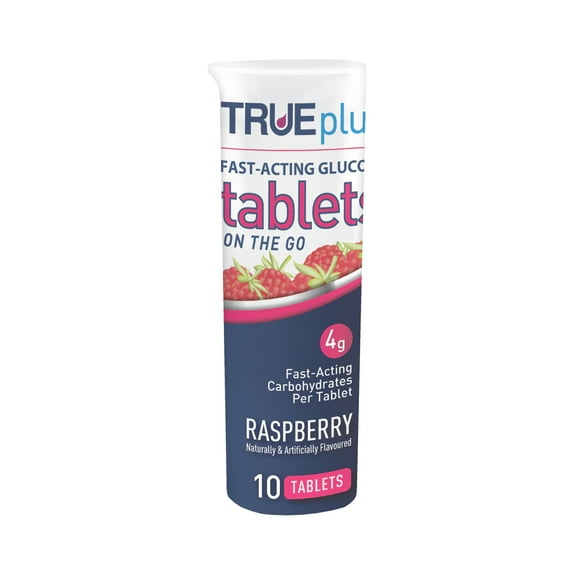 TRUEplus Glucose Chewable Tablet P1H01RS-10 1 Bottle, 10 per Bottle