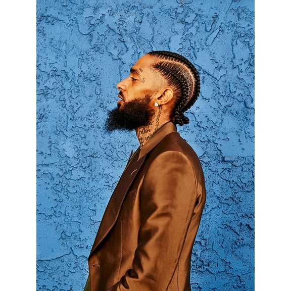 Nipsey Hussle Artwork Poster, Rapper Music Photo Wall Art Print