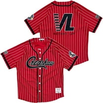 Nipsey Hussle Crenshaw Victory Lap Headgear Classics Embroidered Baseball Jersey (X-Large, Red)