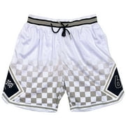 Nipsey Hussle Men Headgear Classics Victory Lap 60 Embroidered Basketball Shorts (Small, White)