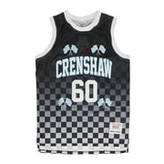 Nipsey Hussle Men's Headgear Classics Crenshaw 60 Checkered Basketball Jersey (Small, Black)