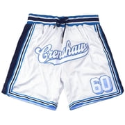 Nipsey Hussle Mens Headgear Classics Crenshaw 60 Embroidered Basketball Shorts XX-Large, White