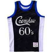 Nipsey Hussle Mens Headgear Classics Crenshaw 60s Neighborhood Embroidered Basketball Jersey -Large, Black