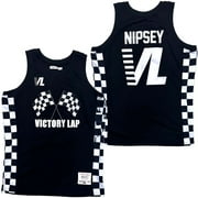 Nipsey Hussle Men's Headgear Classics Victory Lap Embroidered Basketball Jersey (XX-Large, Black)