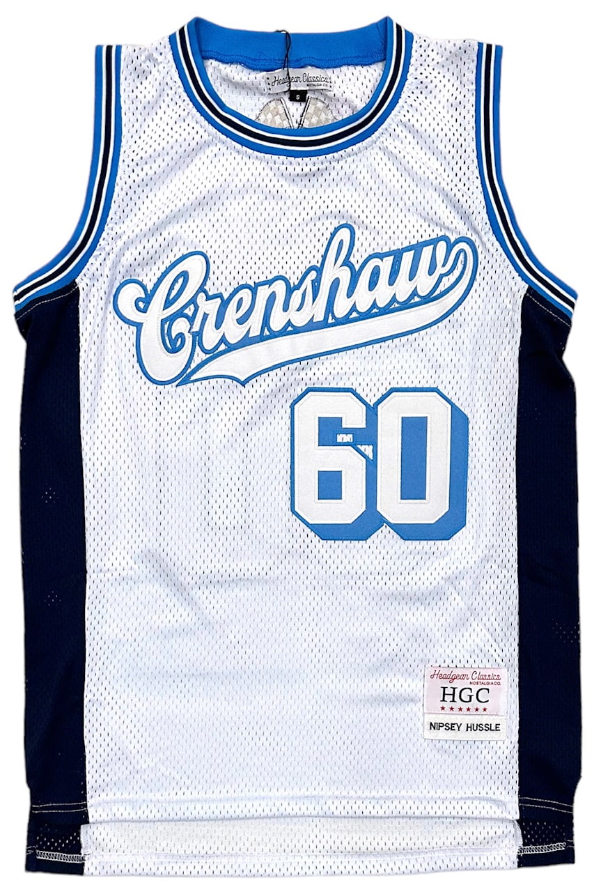 Nipsey Hussle Mens Headgear Classics Crenshaw 60 Embroidered Basketball Jersey X Large Black