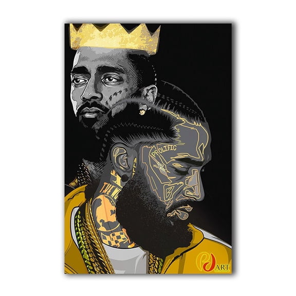 Nipsey Hussle Music Poster, Rapper Home Decor Wall Art Print