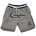 thumbnail image 1 of Nipsey Hussle X Kobe Bryant Headgear Classics Crenshaw Mamba Basketball Shorts (Small, Grey/Black), 1 of 5